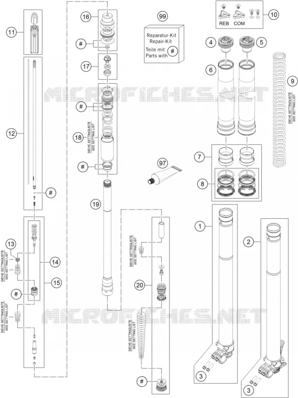 FOURCHE (PIECES)