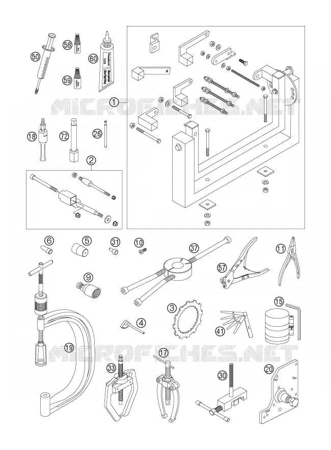 OUTILLAGE SPECIFIQUE (MOTEUR)