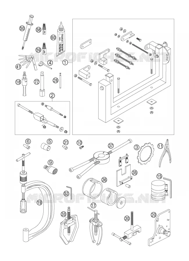 OUTILLAGE SPECIFIQUE (MOTEUR)