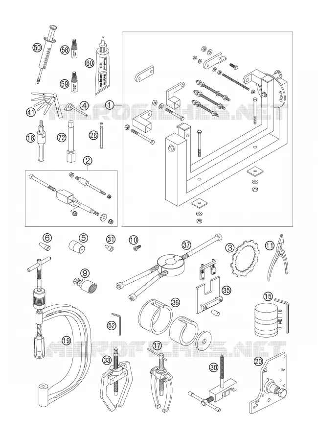OUTILLAGE SPECIFIQUE (MOTEUR)