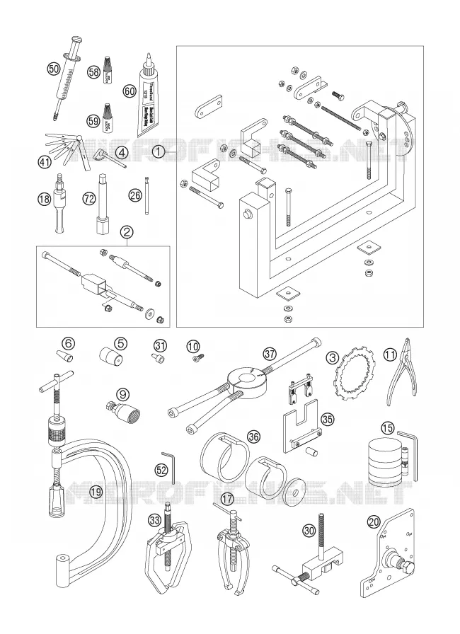OUTILLAGE SPECIFIQUE (MOTEUR)