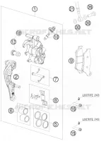 ETRIER DE FREIN AVANT