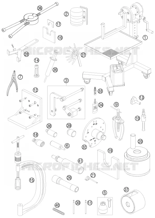 OUTILLAGE SPECIFIQUE (MOTEUR)