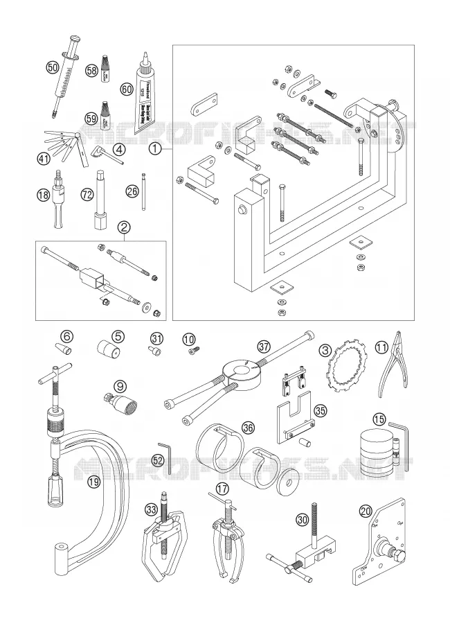 OUTILLAGE SPECIFIQUE (MOTEUR)