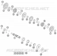BOITE DE VITESSES - ARBRE SECONDAIRE