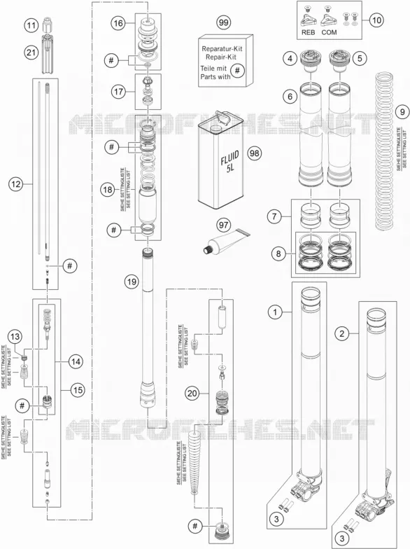 FOURCHE (PIECES)