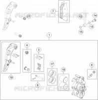 ETRIER DE FREIN AVANT