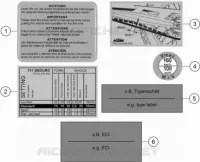 ETIQUETTES INFORMATIONS TECHNIQUES