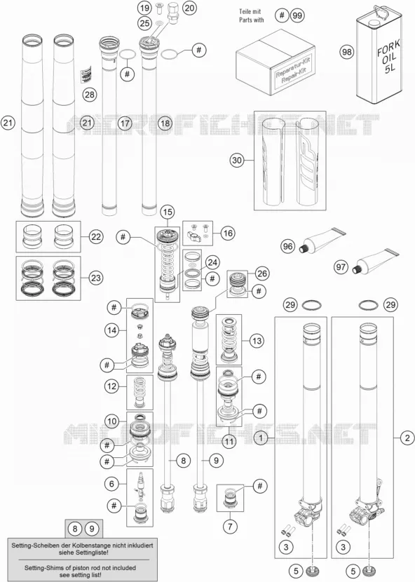 FOURCHE (PIECES)