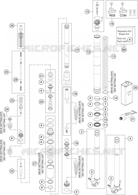 FOURCHE (PIECES)