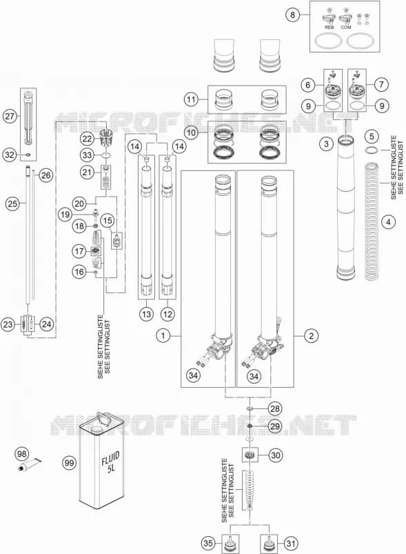 FOURCHE (PIECES)