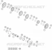 BOITE DE VITESSES - ARBRE SECONDAIRE
