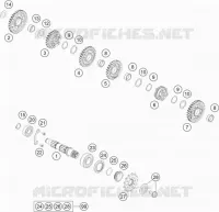 BOITE DE VITESSES - ARBRE SECONDAIRE