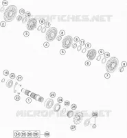 BOITE DE VITESSES - ARBRE SECONDAIRE