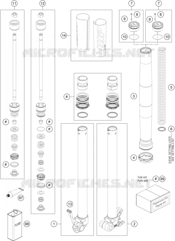 FOURCHE (PIECES)