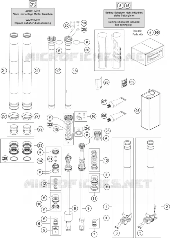 FOURCHE (PIECES)