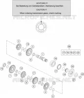BOITE DE VITESSES - ARBRE SECONDAIRE