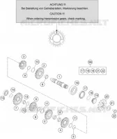 BOITE DE VITESSES - ARBRE SECONDAIRE