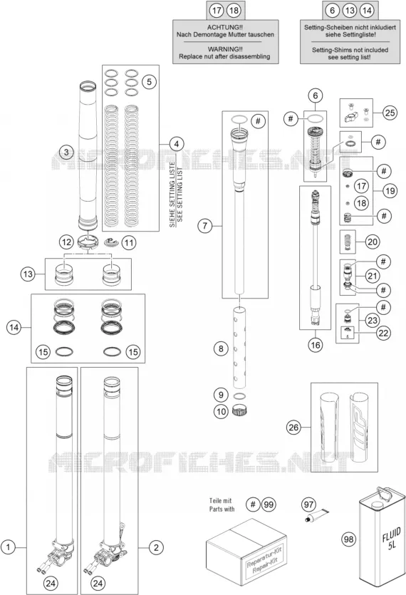 FOURCHE (PIECES)