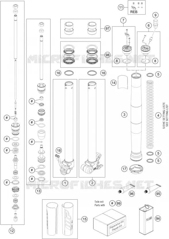 FOURCHE (PIECES)