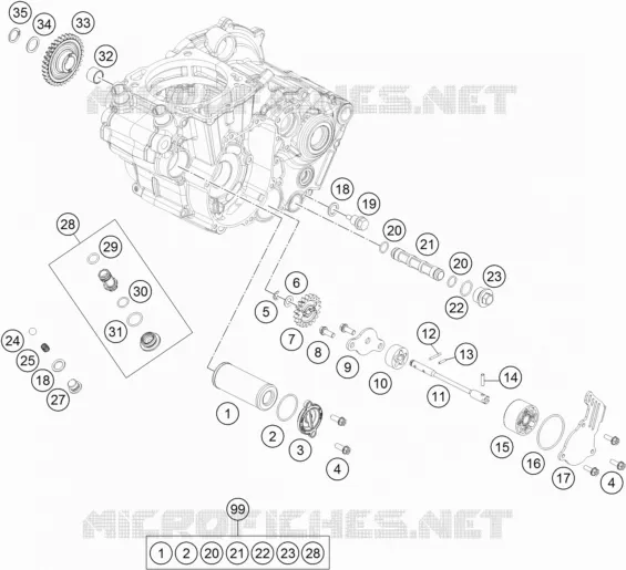 POMPE A HUILE Husqvarna Husqvarna 450 2018 FX 450  FX 450