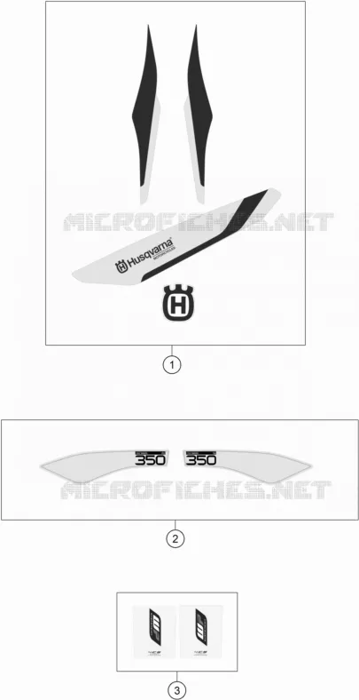 AUTOCOLLANTS Husqvarna Husqvarna 350 2016 FE 350  FE 350