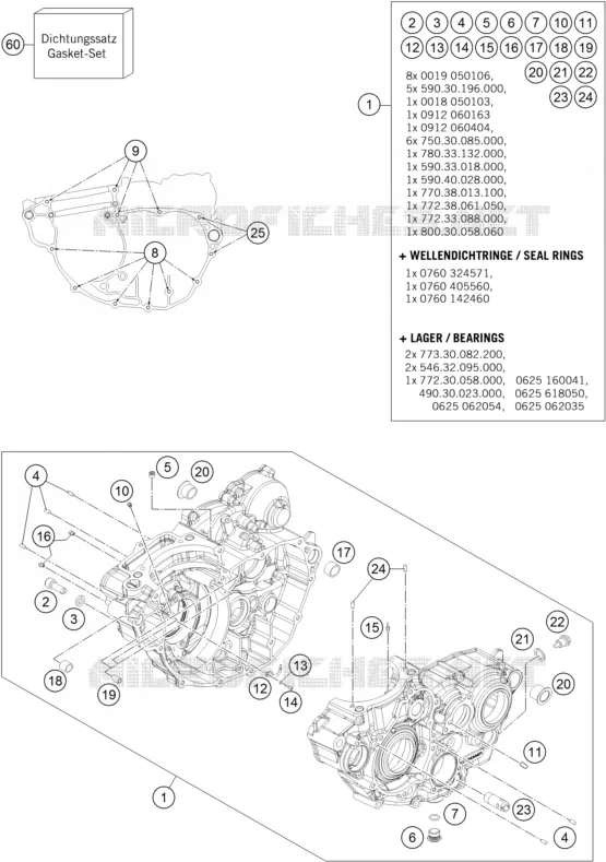 CARTER MOTEUR Husqvarna Husqvarna 250 2016 FE 250  FE 250