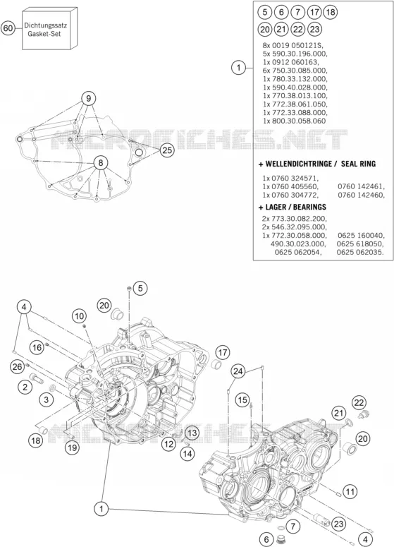 CARTER MOTEUR Husqvarna Husqvarna 250 2015 FC 250  FC 250