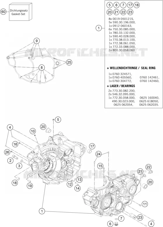 CARTER MOTEUR Husqvarna Husqvarna 250 2014 FC 250  FC 250
