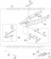 BRAS OSCILLANT  pour Husqvarna TC 125 de 2018