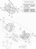 CARTER MOTEUR pour Husqvarna TC 125 de 2018