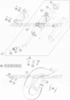 ECHAPPEMENT pour Husqvarna TC 125 de 2018