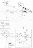 GUIDON / COMMANDES pour Husqvarna TC 125 de 2018