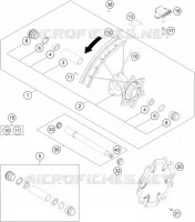 ROUE AVANT pour Husqvarna TC 125 de 2018