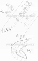 ECHAPPEMENT pour Husqvarna TC 250 de 2018
