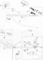 GUIDON / COMMANDES pour Husqvarna TC 250 de 2018