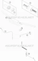 GUIDON / COMMANDES  50 husqvarna-moto 2018 TC 50 2