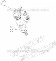 AMORTISSEUR pour Husqvarna TC 85 19/16 de 2014