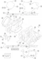 CARTER MOTEUR pour Husqvarna TC 85 19/16 de 2014