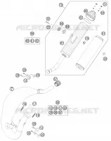 ECHAPPEMENT pour Husqvarna TC 85 19/16 de 2014