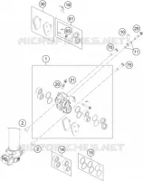 ETRIER DE FREIN AVANT pour Husqvarna TC 85 19/16 de 2014