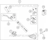 MAITRE CYLINDRE DE FREIN AVANT pour Husqvarna TC 85 19/16 de 2014