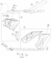 RESERVOIR / SELLE pour Husqvarna TC 85 19/16 de 2014