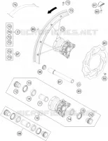 ROUE AVANT pour Husqvarna TC 85 19/16 de 2014