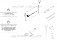 TROUSSE A OUTILS / MANUELS / OPTIONS pour Husqvarna TC 85 19/16 de 2014
