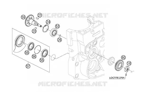 ARBRE D'EQUILIBRAGE Husqvarna Husaberg 450 2004 FE 450  FE 450 S