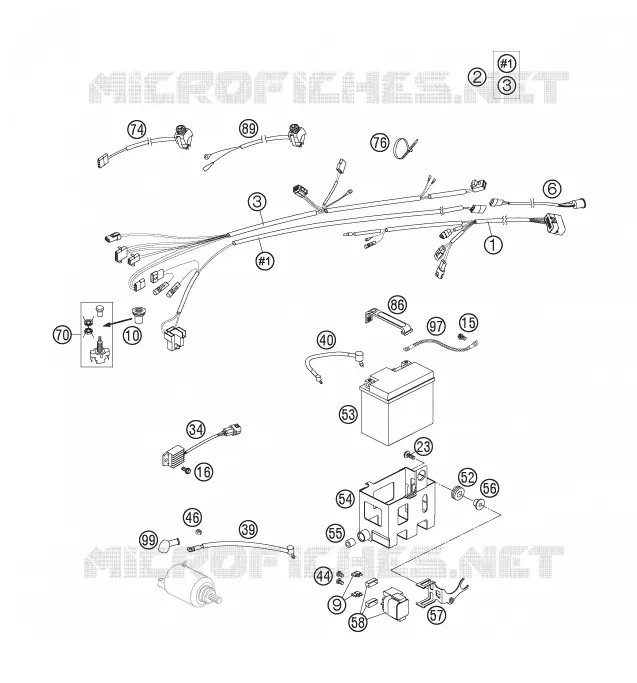 FAISCEAU ELECTRIQUE Husqvarna Husaberg 450 2006 FS 450 E  FS 450 E