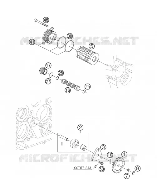 POMPE A HUILE Husqvarna Husaberg 650 2005 FS 650 E  FS 650 E
