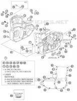 CARTER MOTEUR pour Husqvarna FS 650 E de 2006