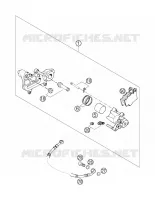 ETRIER DE FREIN AR pour Husqvarna FS 650 E de 2006